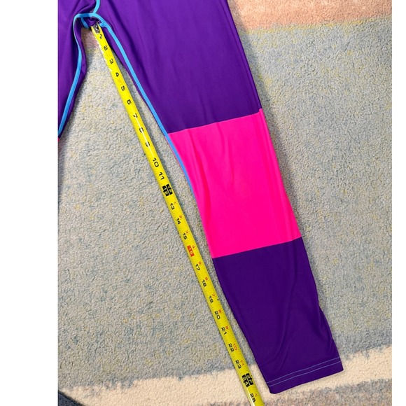 OOSC Womens Base Layer Colorblock‎ Leggings Athletic Pants Size L Skiing Workout - Picture 9 of 13